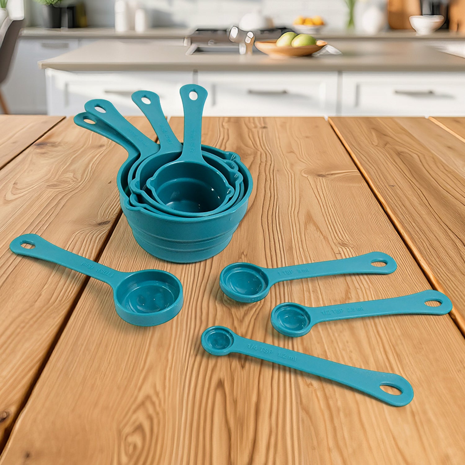 Apex 8-piece Measuring Spoons And Cups Set Apex 8-piece Measuring Spoons And Cups Set